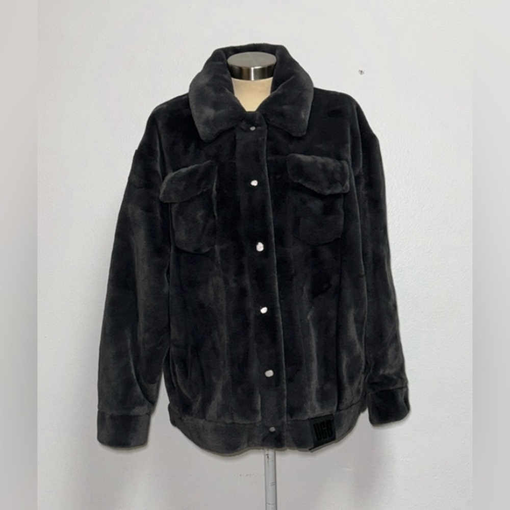 UGG FRANKIE FAUX FUR TRUCKER JACKET